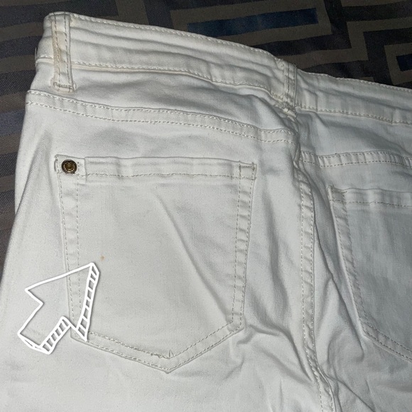 Pink Elephant Skinny Denim Jeans Size 6/28 Women’s White - Picture 3 of 9